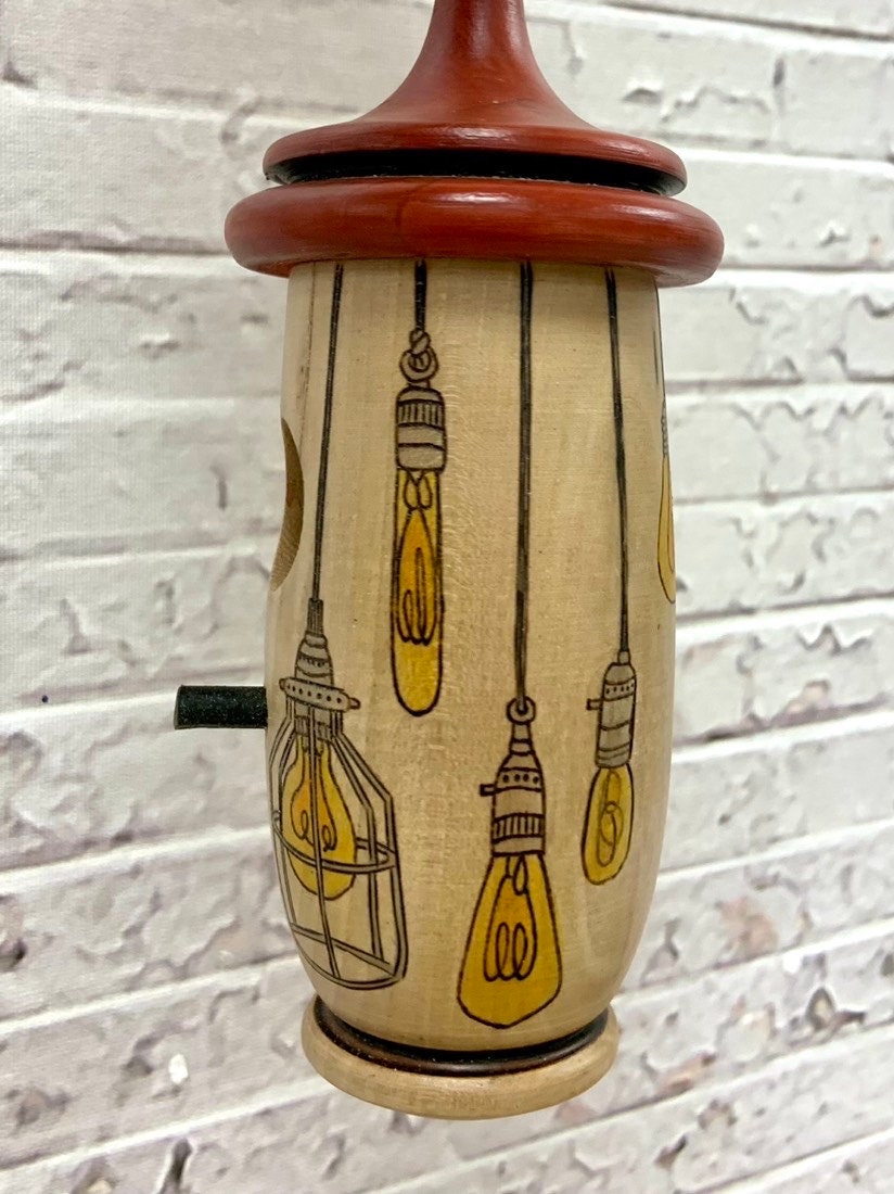 Hummingbird House, Lightbulb Art, Handmade Wooden Birdhouse for Indoor/Outdoor Use, Bird Lovers Gift, Christmas Gift for Mom and Grandma