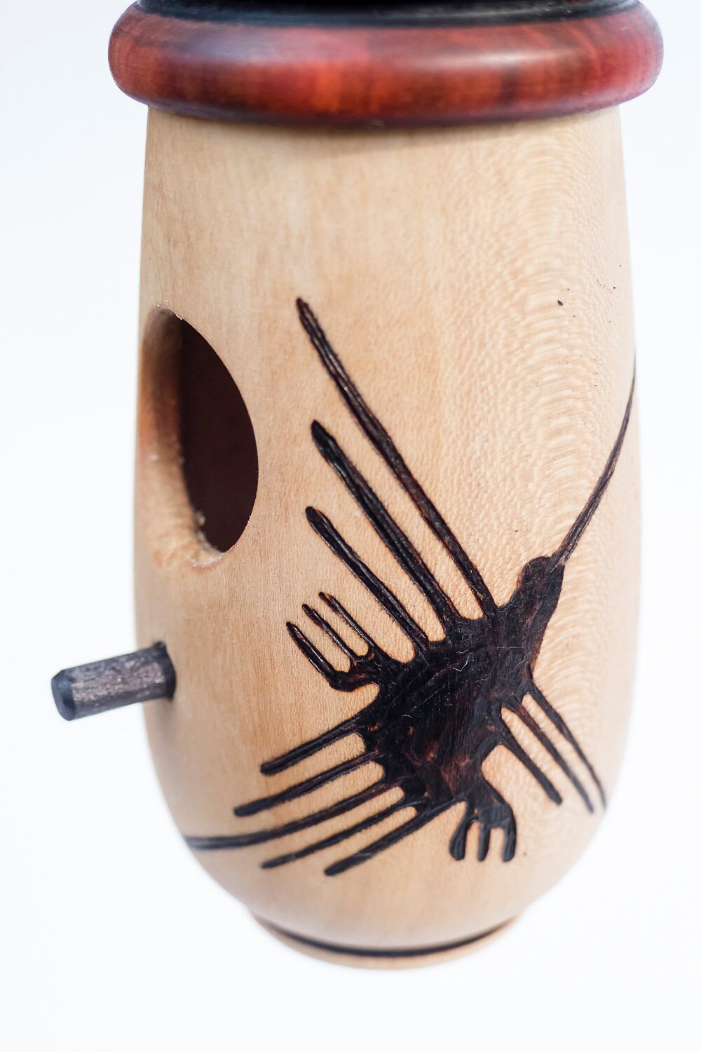 Hummingbird House, Handmade Wooden Birdhouse for Indoor/Outdoor, Nazca Lines Peruvian Art, Bird Lovers Gift, Christmas Gift for Travelers