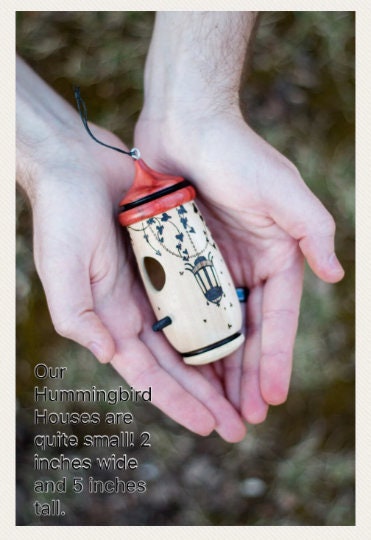 Handmade Birdhouse for Hummingbirds, American Flag Design, Gift for Bird Lovers, Personalizable Customizable