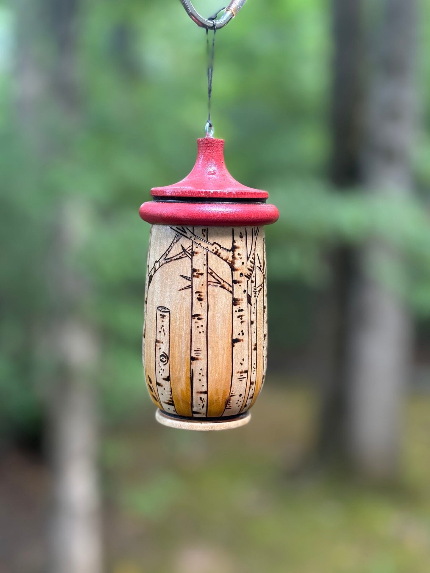 Birch Tree Design Hummingbird House/Nester for Nature Lovers. Unique and Customizable Gift