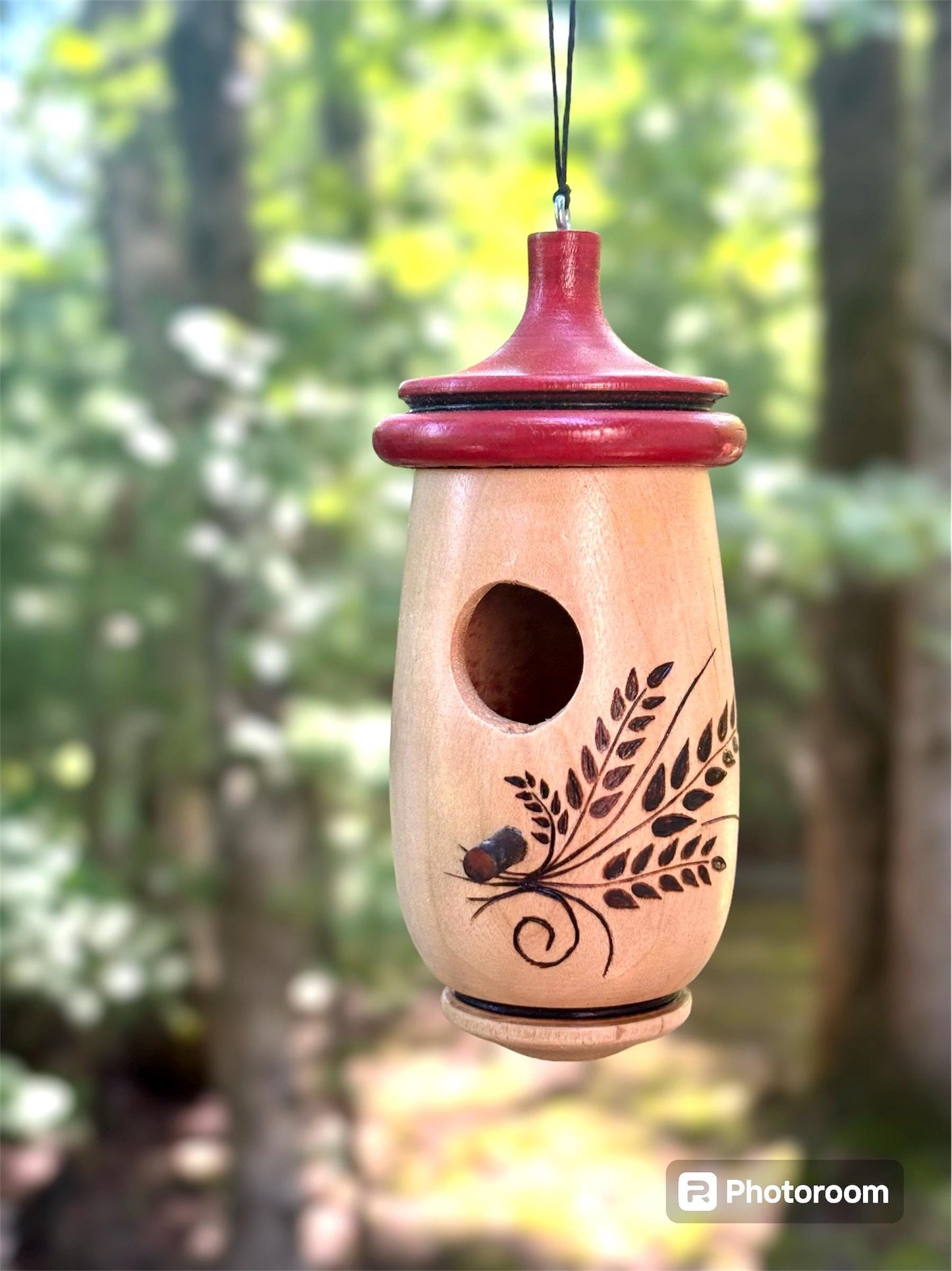 Handmade Hummingbird House, Wild Grass Design, Mothers Day Gift, Outdoor or Indoor Garden Decor