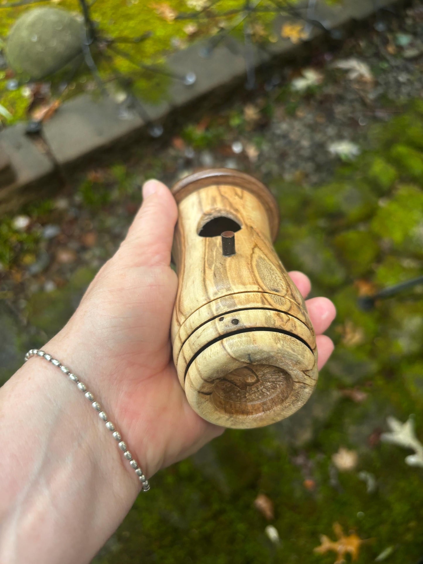 Hummingbird House, Handmade Wooden Birdhouse, Small Ornamental Garden
