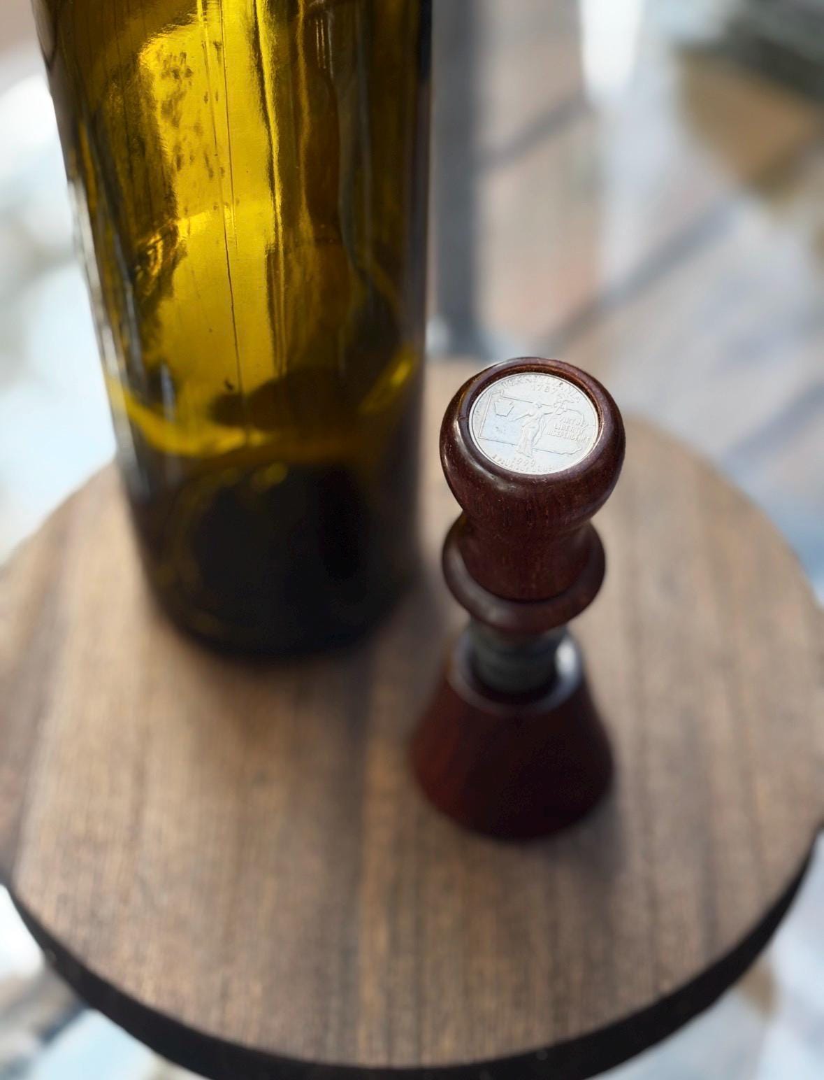 Pennsylvania State Quarter Bottle Stoppers, Wine, Hostess, Wedding, Housewarming Gift