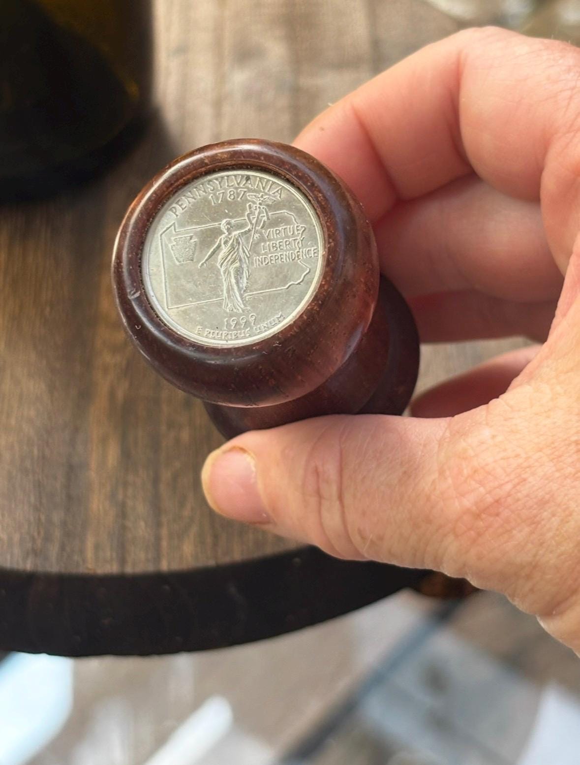 Pennsylvania State Quarter Bottle Stoppers, Wine, Hostess, Wedding, Housewarming Gift