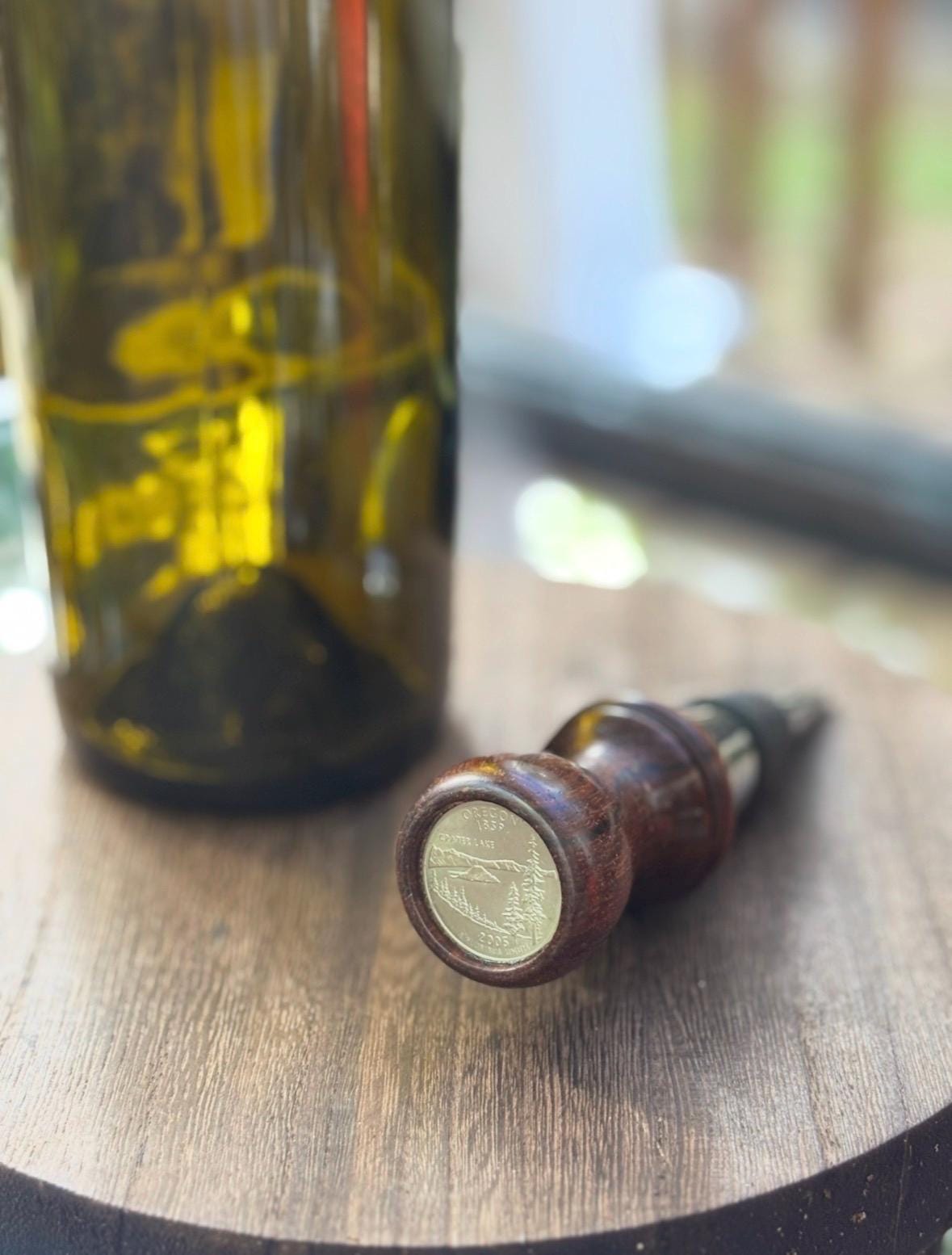Oregon State Quarter Bottle Stoppers, Wine, Hostess, Wedding, Housewarming Gift