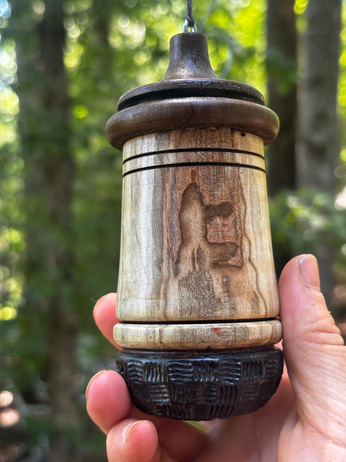 Handmade Ambrosia Maple Hummingbird Bird House: One-of-a-Kind Bird Nester
