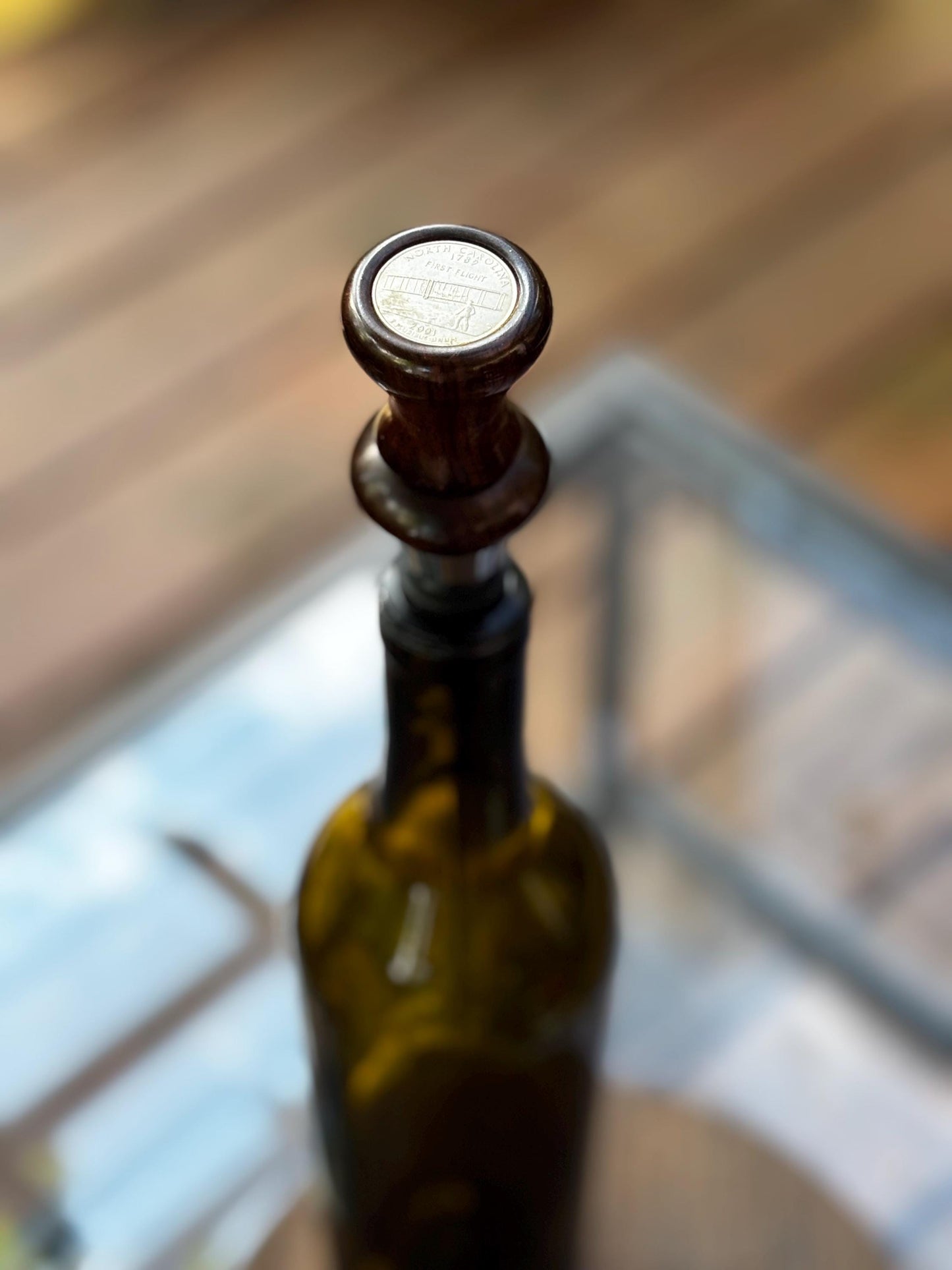 North Carolina State Quarter Bottle Stoppers, Wine, Hostess, Wedding, Housewarming Gift