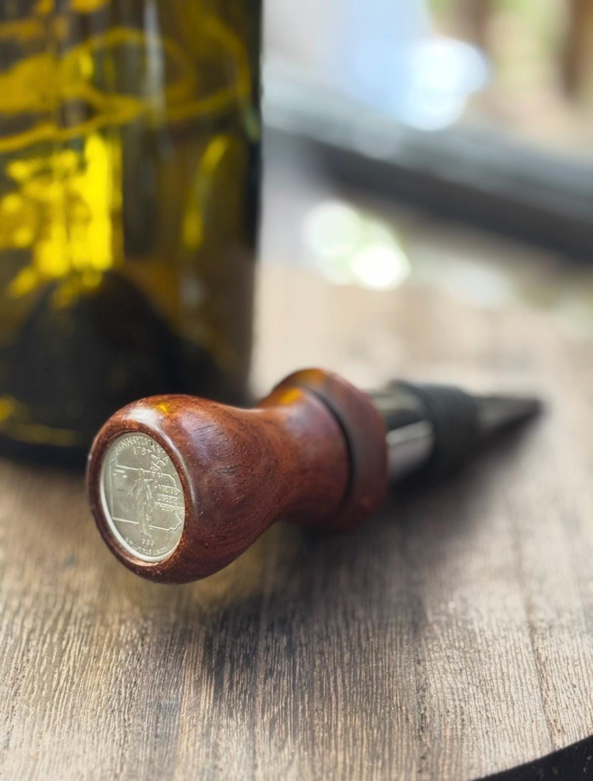 Pennsylvania State Quarter Bottle Stoppers, Wine, Hostess, Wedding, Housewarming Gift