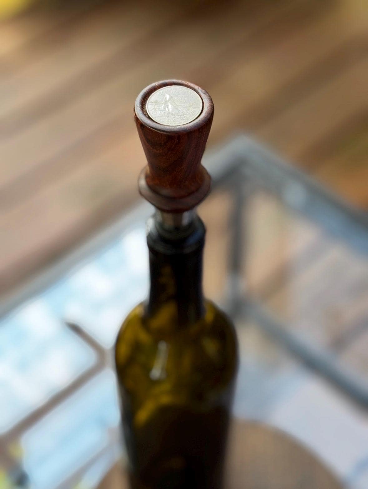 Rhode Island State Quarter Bottle Stoppers, Wine, Hostess, Wedding, Housewarming Gift