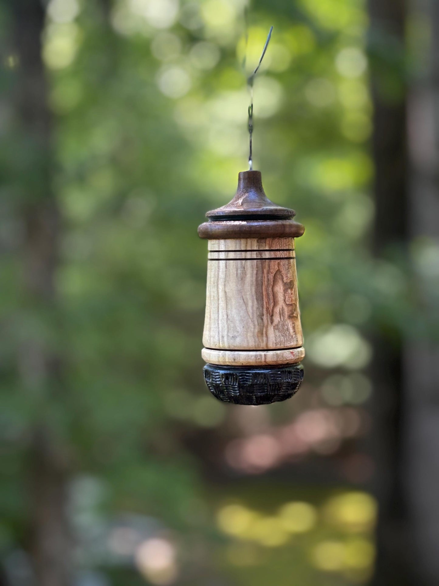 Handmade Ambrosia Maple Hummingbird Bird House: One-of-a-Kind Bird Nester