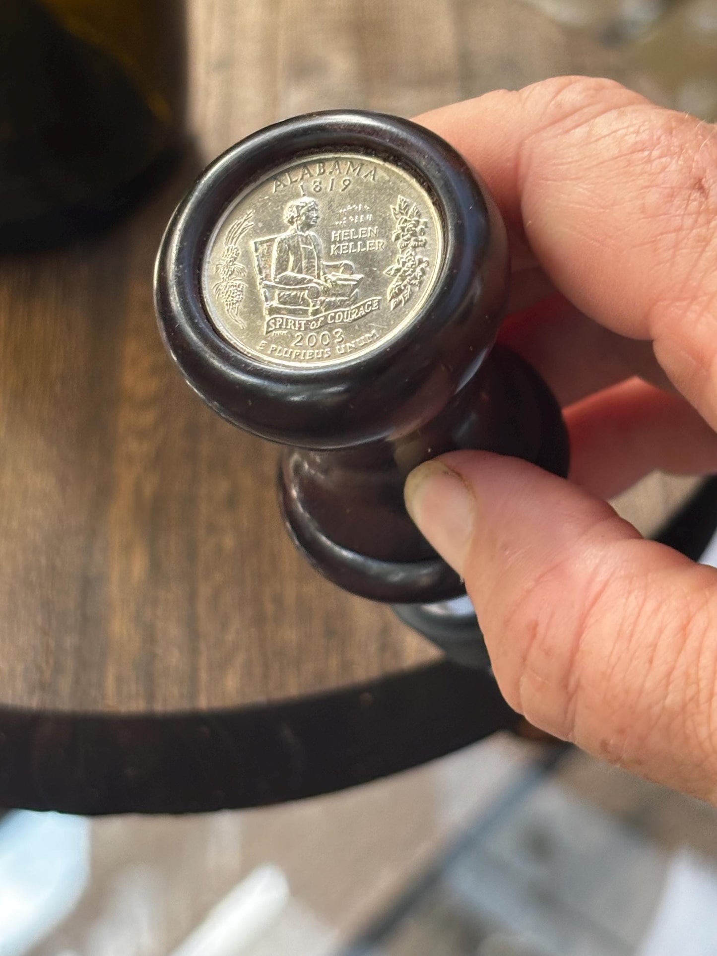 Alabama State Quarter Bottle Stoppers, Wine, Hostess, Wedding, Housewarming Gift
