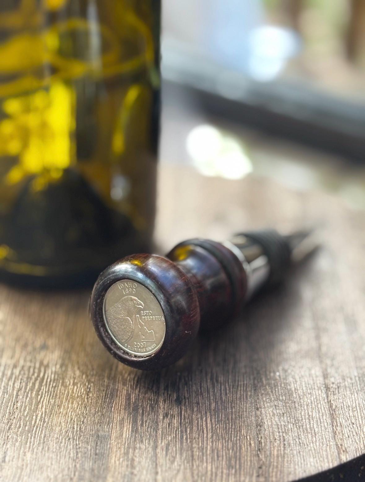 Idaho State Quarter Bottle Stoppers, Wine, Hostess, Wedding, Housewarming Gift